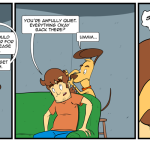 Reggie has a violent tick on his head. by Josh Davenport