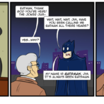 Batman drops a huge bombshell. by Josh Davenport