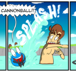 Reggie pees in the pool. by Josh Davenport