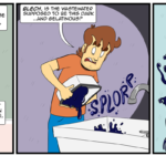 Reggie runs across some venomous waste while cleaning the carpet. by Josh Davenport