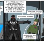 Darth Vader looks over the plans for his castle. by Josh Davenport