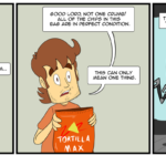 Reggie finds the perfect bag of chips and has an epiphany. by Josh Daenport