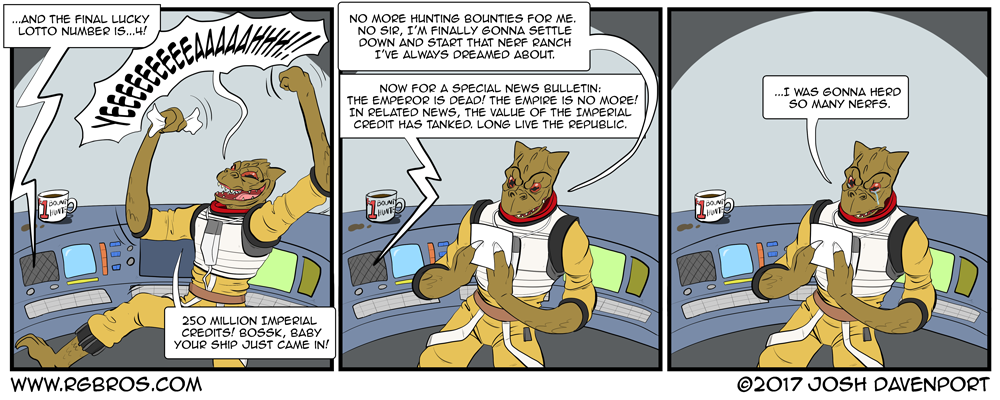 The Fall of the Empire doesn't pay off for Bossk. by Josh Davenport