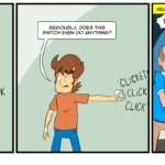 Reggie ponders a rogue light switch. by Josh Davenport