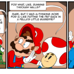 Mario looks for a lewd power-up. by Josh Davenport
