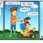 Reggie plots to get his hands on Lego Voltron. by Josh Davenport