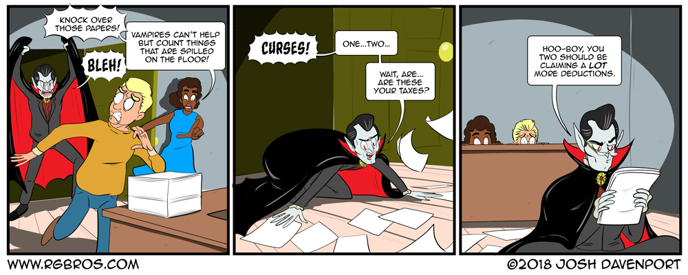 Dracula gets easily distracted. by Josh Davenport