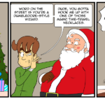 Reggie thinks Santa is a wizard. by Josh Davenport