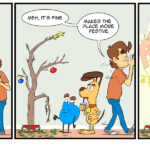 The Christmas tree is still up. by Josh Davenport