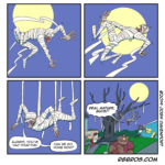 RGBros comic where a mummy finds himself the butt of a joke. by Josh Davenport