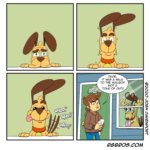 RGBros comic where Gilbert waits what seems like an eternity for Reggie to return. by Josh Davenport
